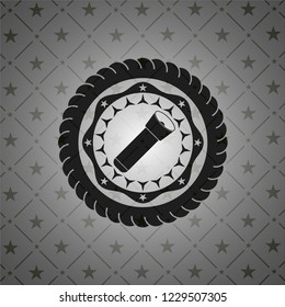 flashlight icon inside dark badge