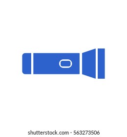 Flashlight  icon, isolated. Flat design.