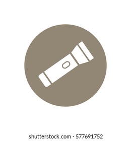 Flashlight  icon, isolated. Flat design.
