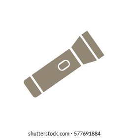 Flashlight  icon, isolated. Flat design.