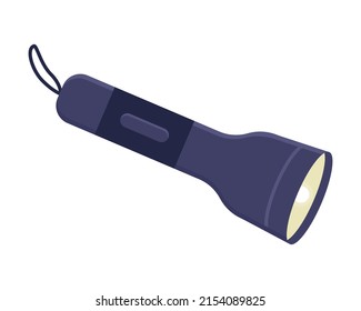 Flashlight icon isolated on white background. Vector illustration