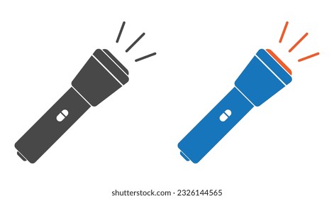 flashlight icon isolated on white background