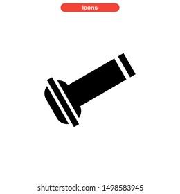 flashlight icon isolated sign symbol vector illustration - high quality black style vector icons
