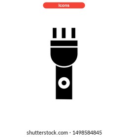 flashlight icon isolated sign symbol vector illustration - high quality black style vector icons
