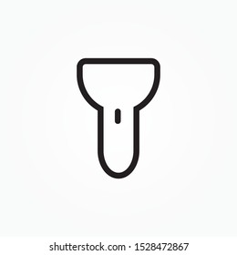 flashlight icon isolated sign symbol vector illustration  high quality black style vector icons