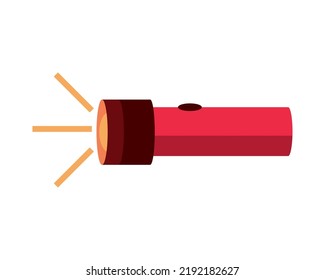 flashlight icon isolated white background