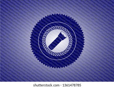 flashlight icon with jean texture