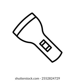 Taschenlampe Symbol Linie Stil transparent
