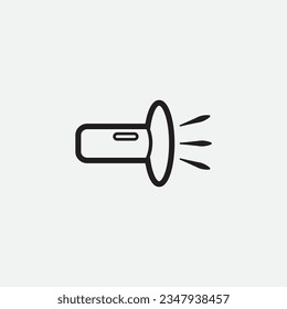flashlight icon, flashlight logo, flashlight illustration, flashlight vector