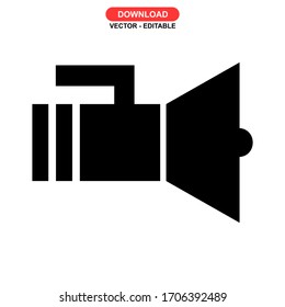 flashlight icon or logo isolated sign symbol vector illustration - high quality black style vector icons
