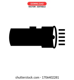 flashlight icon or logo isolated sign symbol vector illustration - high quality black style vector icons
