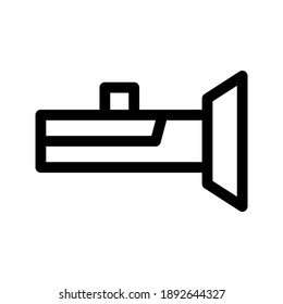 Flashlight icon or logo isolated sign symbol vector illustration - high quality black style vector icons
