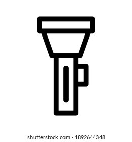 Icono de la linterna o logotipo símbolo de signo aislado ilustración vectorial - iconos vectoriales de estilo negro de alta calidad
