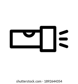 Flashlight icon or logo isolated sign symbol vector illustration - high quality black style vector icons
