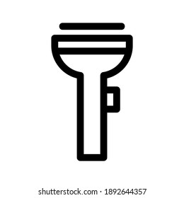 Icono de la linterna o logotipo símbolo de signo aislado ilustración vectorial - iconos vectoriales de estilo negro de alta calidad
