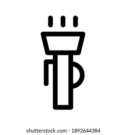 Flashlight icon or logo isolated sign symbol vector illustration - high quality black style vector icons
