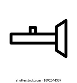 Icono de la linterna o logotipo símbolo de signo aislado ilustración vectorial - iconos vectoriales de estilo negro de alta calidad
