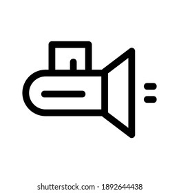 Icono de la linterna o logotipo símbolo de signo aislado ilustración vectorial - iconos vectoriales de estilo negro de alta calidad
