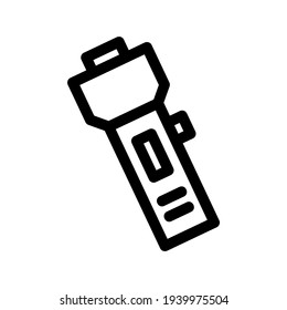 icono de linterna o logotipo símbolo de signo aislado ilustración vectorial de alta calidad estilo negro iconos vectoriales

