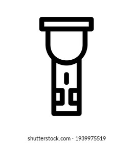 icono de linterna o logotipo símbolo de signo aislado ilustración vectorial de alta calidad estilo negro iconos vectoriales
