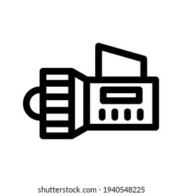 icono de linterna o logotipo símbolo de signo aislado ilustración vectorial de alta calidad estilo negro iconos vectoriales
