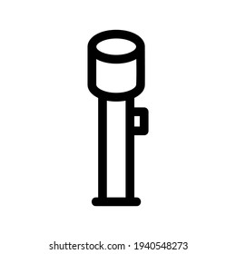 flashlight icon or logo isolated sign symbol vector illustration - high quality black style vector icons

