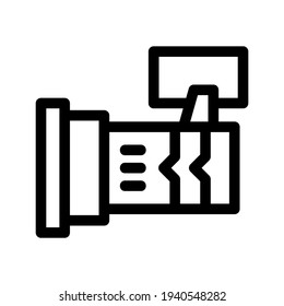 icono de linterna o logotipo símbolo de signo aislado ilustración vectorial de alta calidad estilo negro iconos vectoriales
