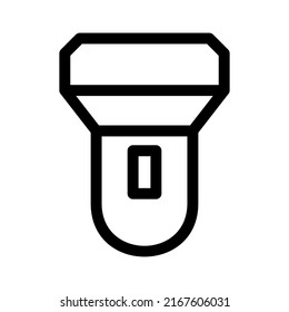 flashlight,  icon or logo isolated sign symbol vector illustration - high quality black style vector icons
