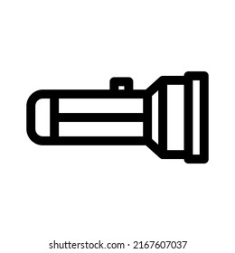flashlight,  icon or logo isolated sign symbol vector illustration - high quality black style vector icons
