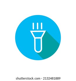 flashlight icon logo template illustration