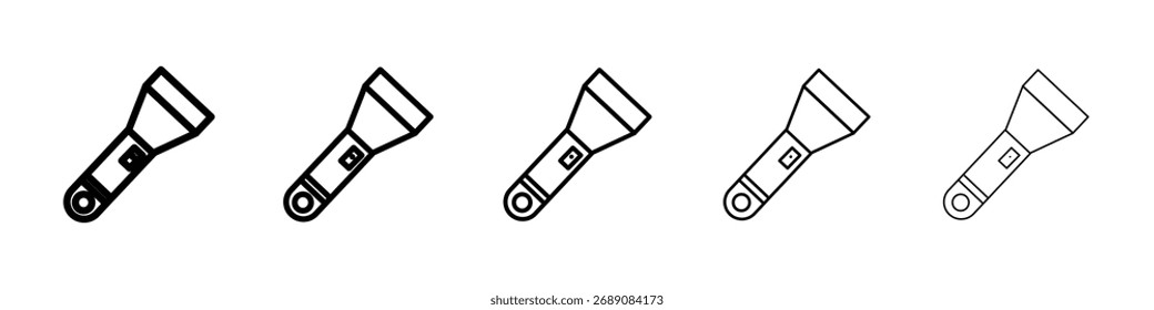 Ícone de lanterna para conceito móvel e web design.