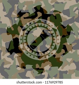 flashlight icon on camo texture