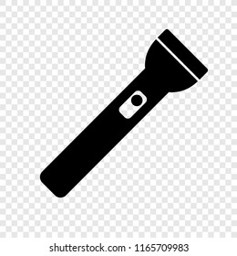 Flashlight icon on transparent background