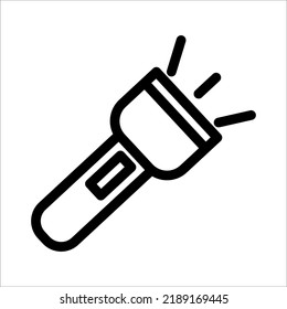 flashlight icon on white background