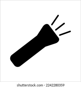 icono de linterna en fondo blanco