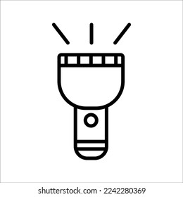 flashlight icon on white background