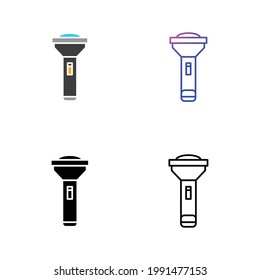 Paquete de iconos de linterna, eps 10