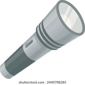 Flashlight icon. Portable electric torch. Light equipment isolated on white background