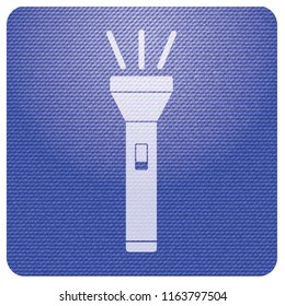 Flashlight icon. Portable torch vector isolated illustration

