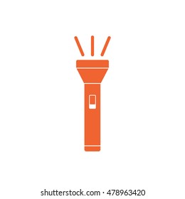 Flashlight icon. Portable torch vector isolated illustration

