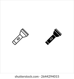Flashlight icon set. sign for mobile concept and web design. vector illustration