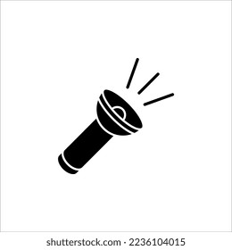 Flashlight icon. sign for mobile concept and web design isolated on white background. EPS 10