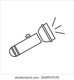 Ícone de lanterna. sinal para conceito móvel e web design. ilustração vetorial