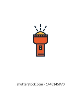 flashlight icon sign signifier vector