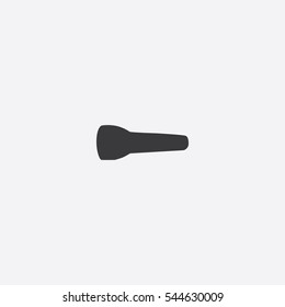 Flashlight icon silhouette vector illustration