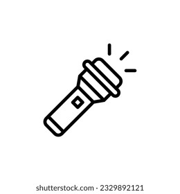 flashlight icon simple design logo