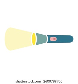 flashlight icon, simple flat style, illustration, logo sign symbol pictogram template, for ui or ux isolated on white for mobile app, editable