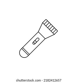 Flashlight icon, simple vector icon. Vector illustration on  white background
