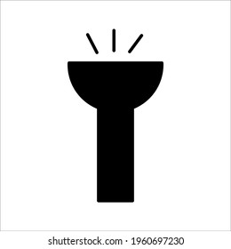 flashlight icon style vector illustration design