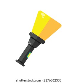 Flashlight icon. Subtable to place on travel and outdoor, electric, etc.